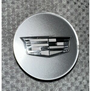 Cadillac OEM Silver‎ Center Cap. #9597375. 2-5/8" Diameter.